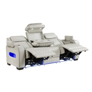 Sofá reclinable doble y eléctrico